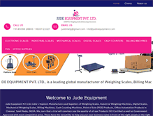 Tablet Screenshot of judeequipment.com